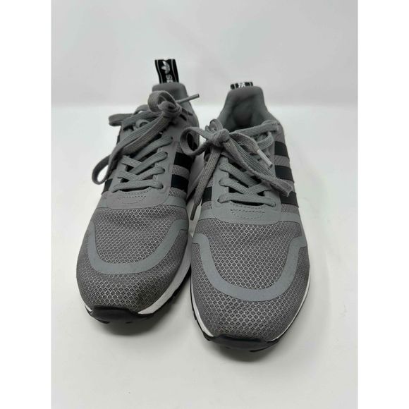 Adidas Mens Gray Lace-Up Sneakers Size 8 - Picture 5 of 6
